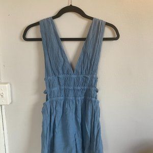 Cutout Blue Romper